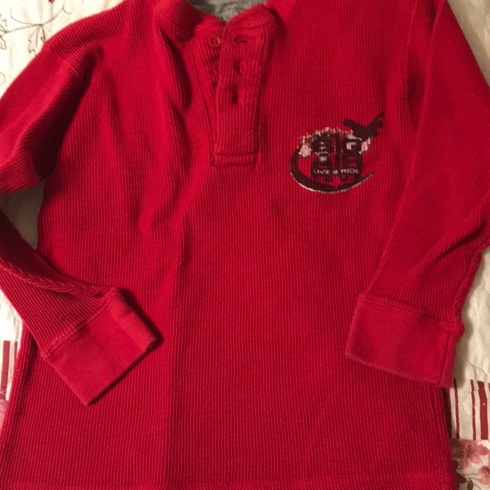 Red Cotton shirt